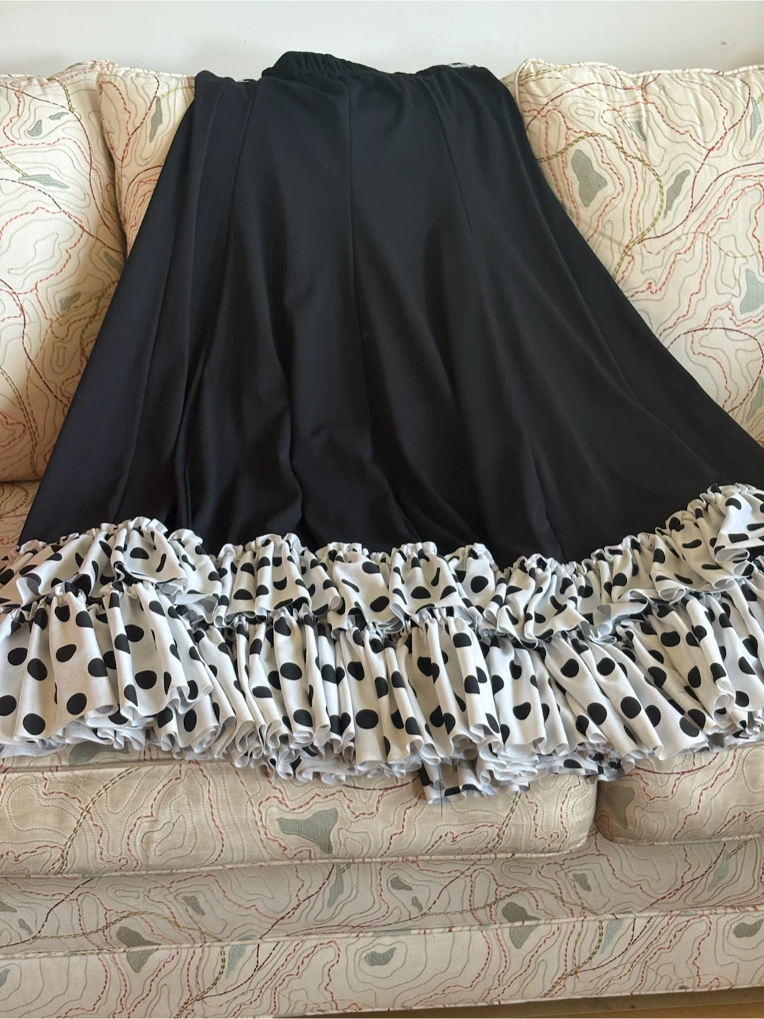 Flamenco skirt - Black and white
