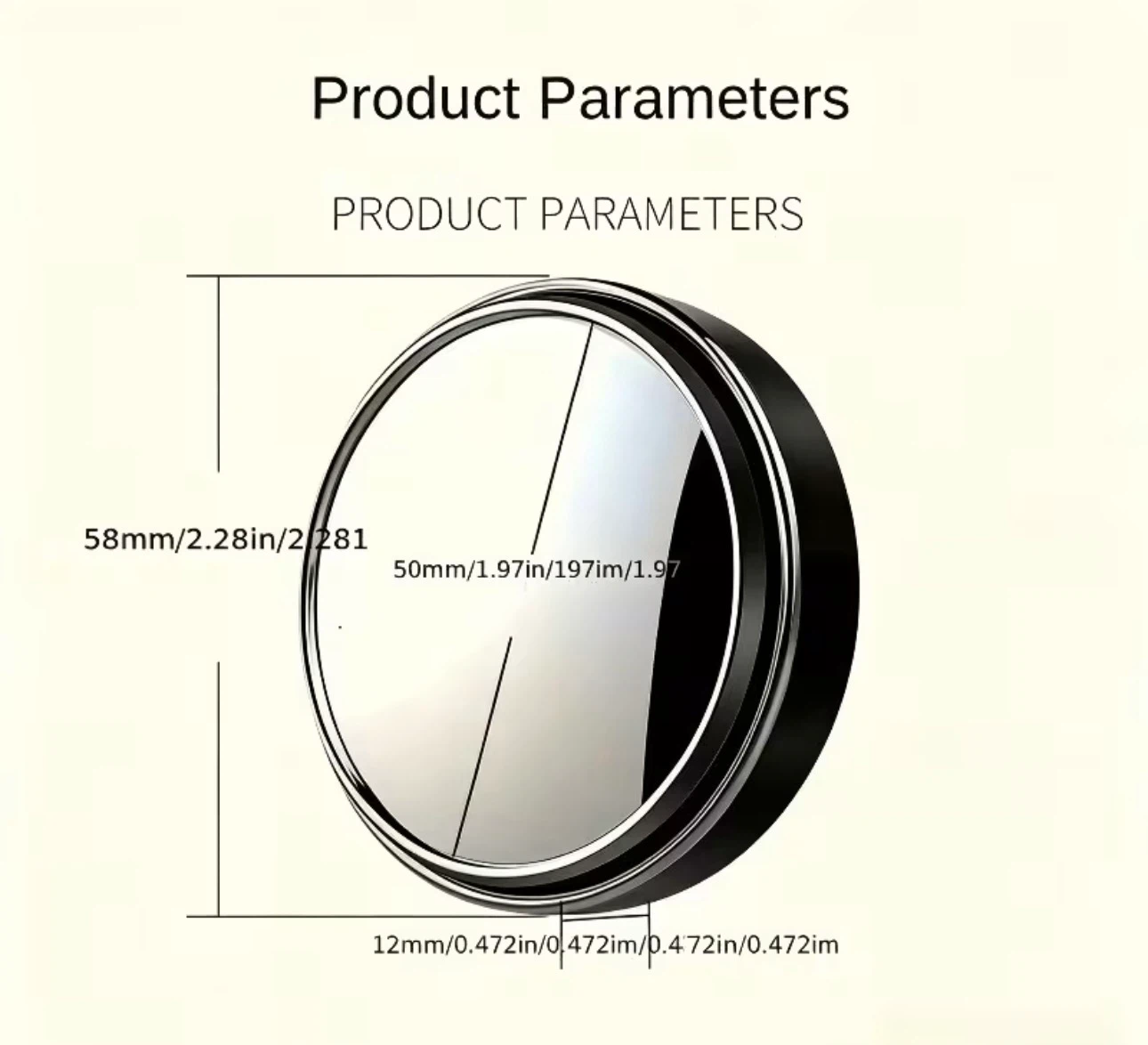 Set of 2 Blind Spot Mirrors - photo 3