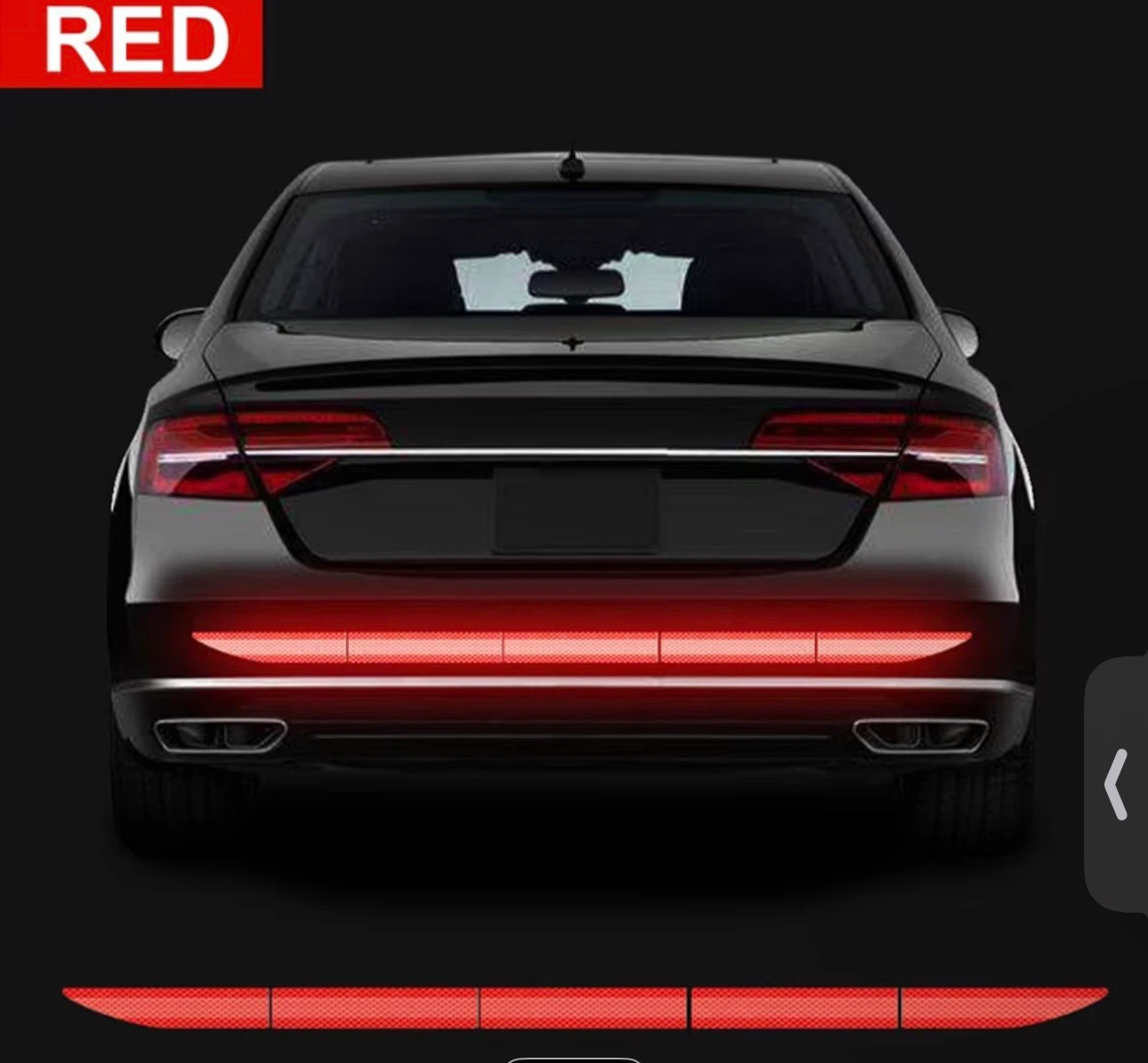 Red Super Reflective Car Safety Stickers - photo 2