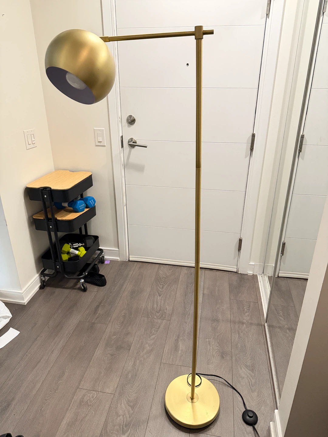 Gold Metal Floor Lamp