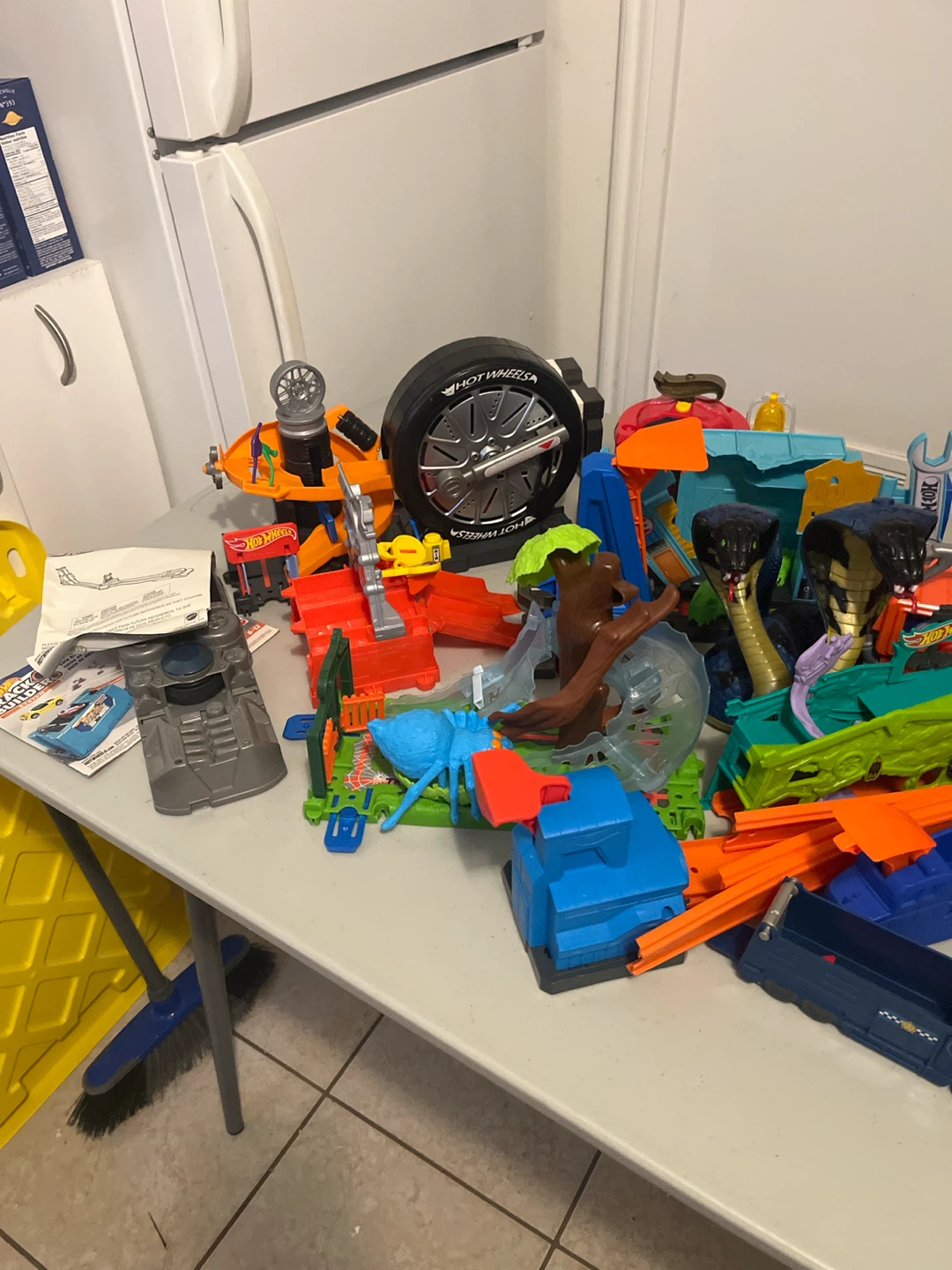Assorted Hot Wheels Playsets and Action Figures