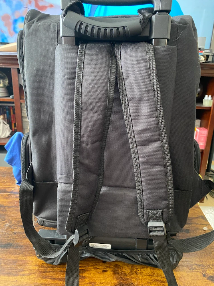 Black Rolling Pet Carrier Backpack - photo 5