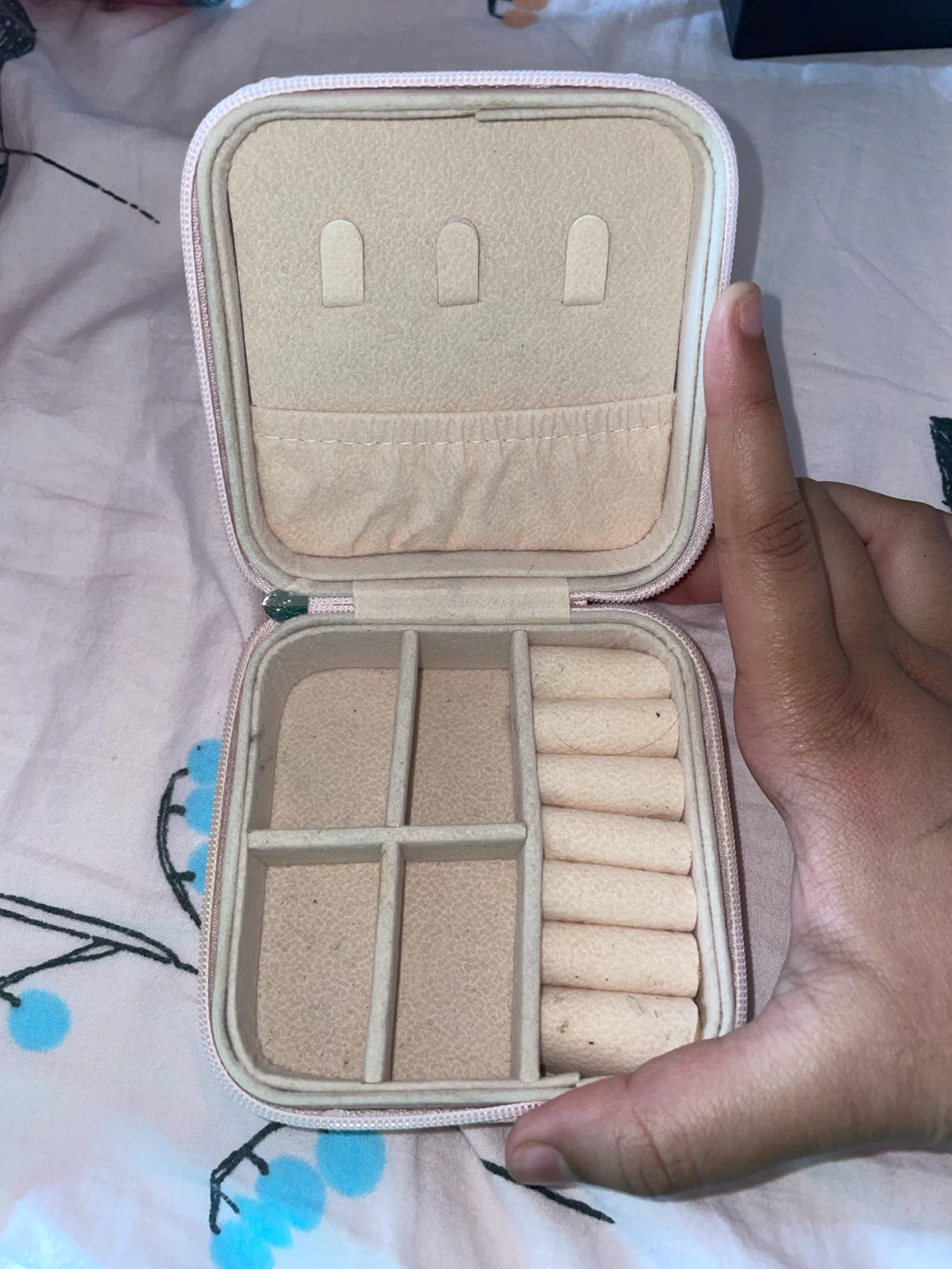 Small Pink Travel Jewellery Case - photo 2
