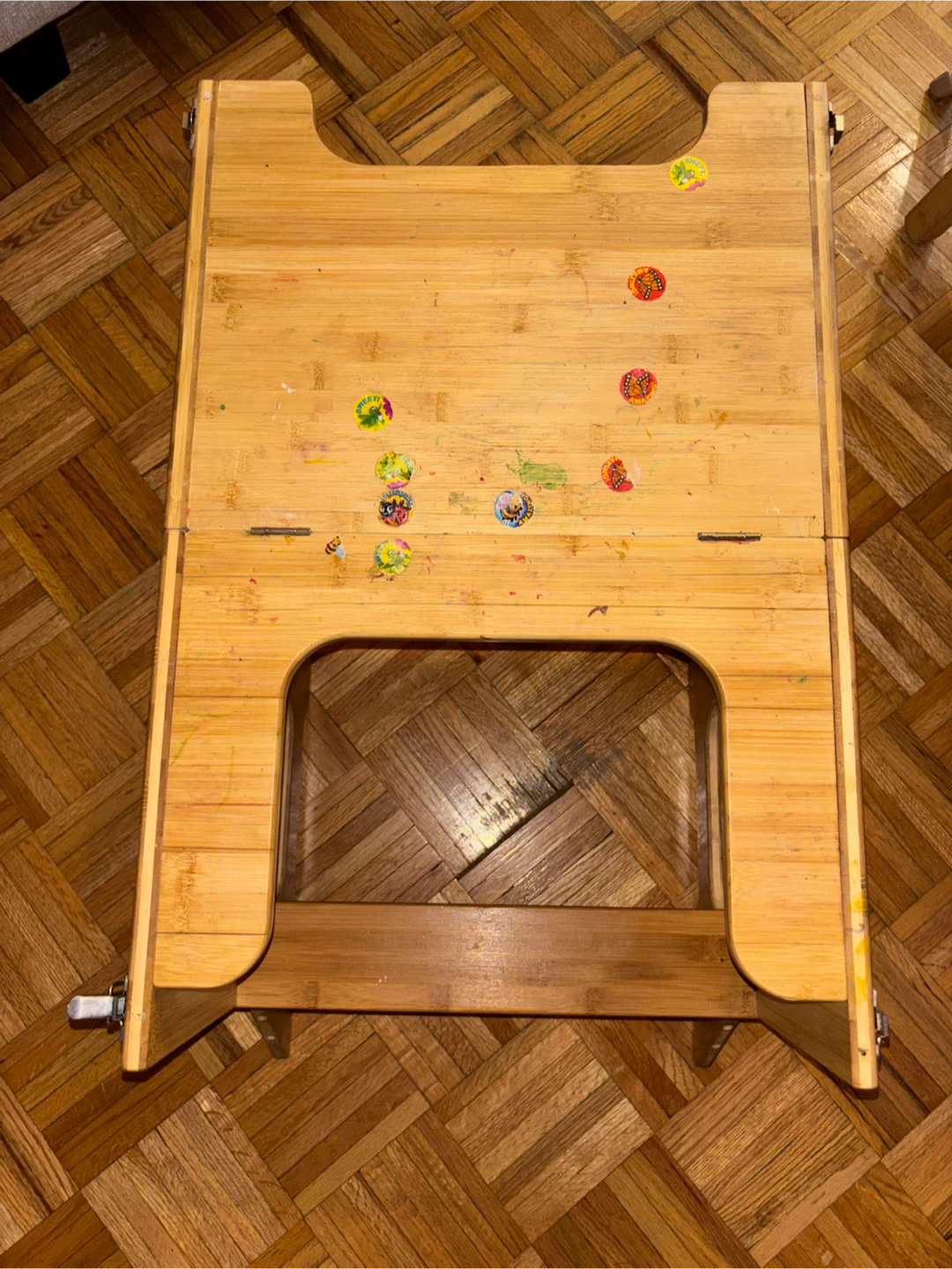 Convertible Bamboo Toddler Learning Tower and Chalkboard - photo 4