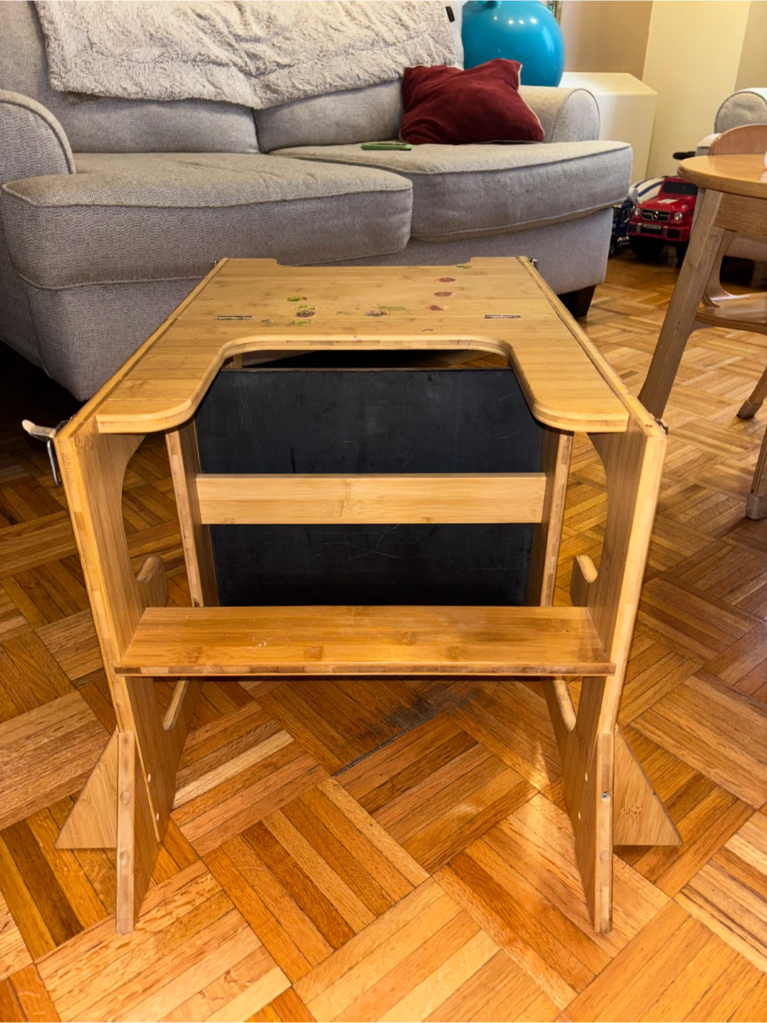 Convertible Bamboo Toddler Learning Tower and Chalkboard - photo 5