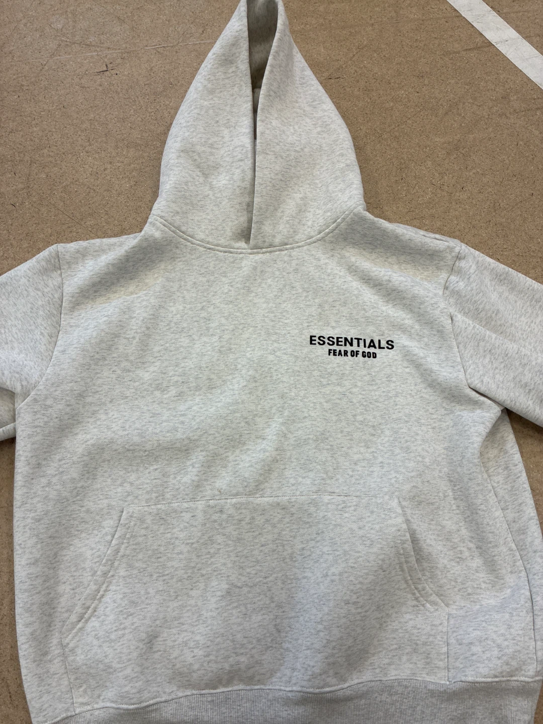 White Essentials-Style Hoodie — New + Packaging