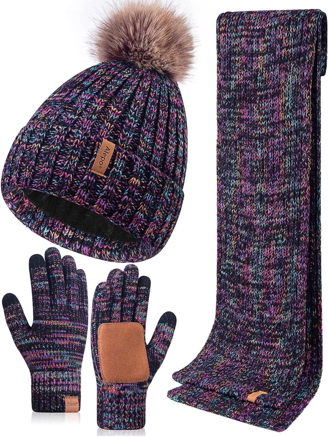3-Piece Winter Set (Hat, Scarf, and Gloves)