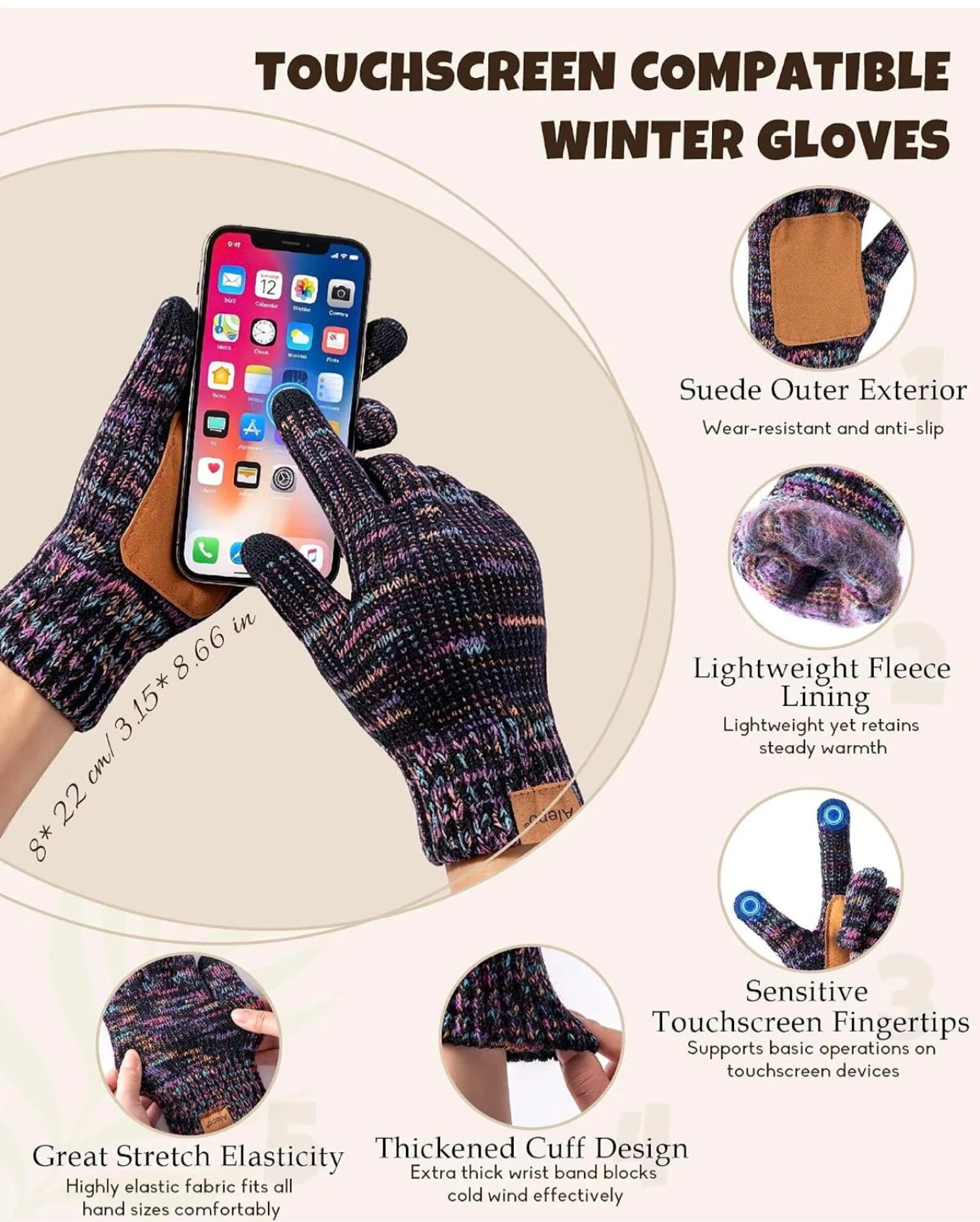 3-Piece Winter Set (Hat, Scarf, and Gloves) - photo 5