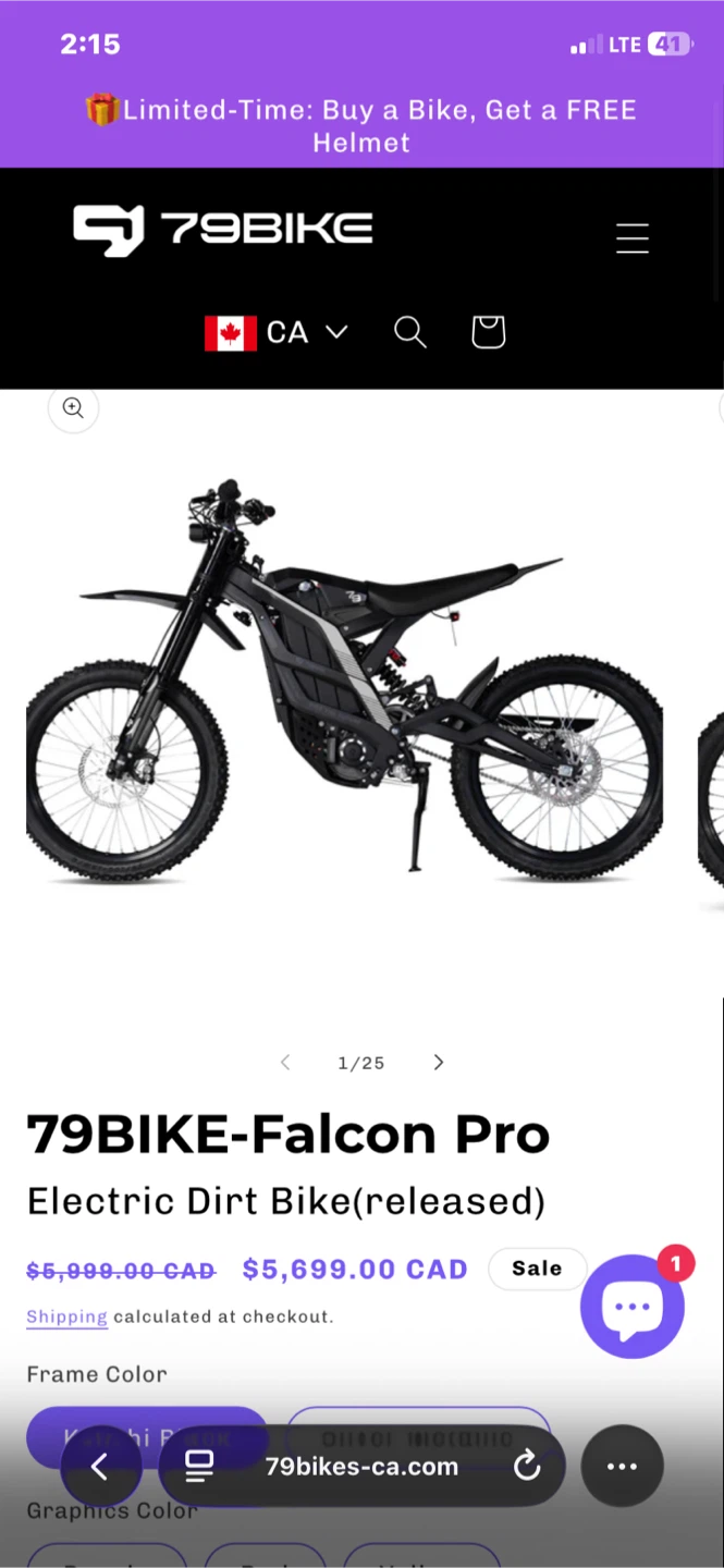 79BIKE FALCON PRO E-DIRTBIKE