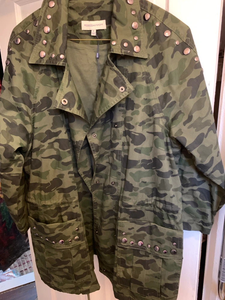 Rebecca Minkoff Camo Studded Jacket