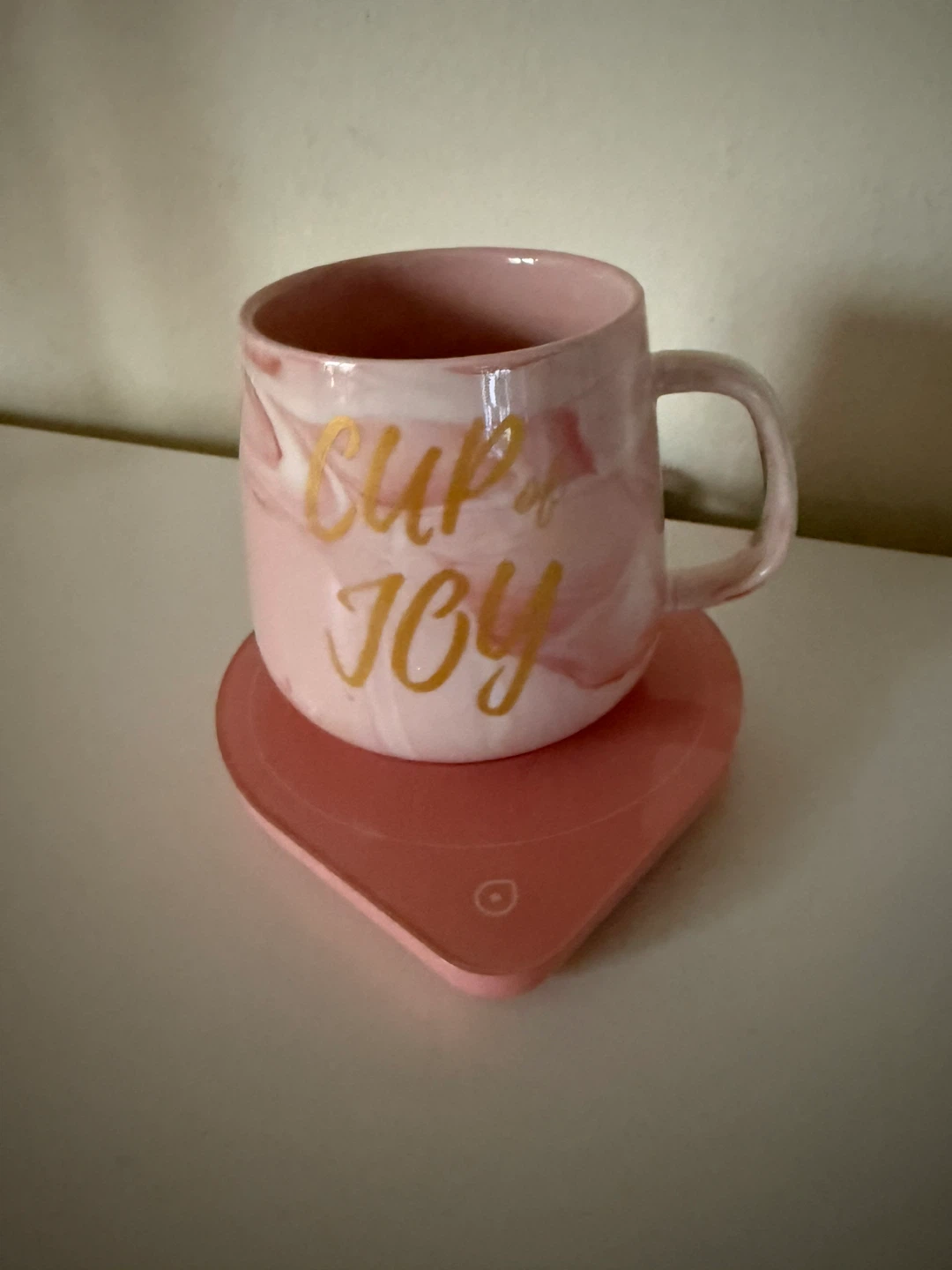 Pink Coffee Mug Warmer and Mug Set
