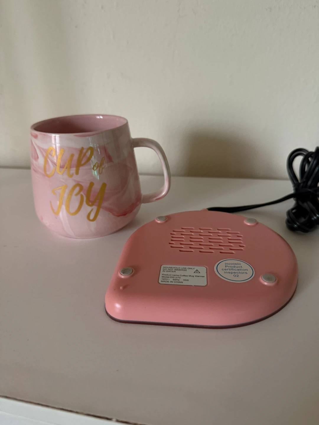 Pink Coffee Mug Warmer and Mug Set - photo 5