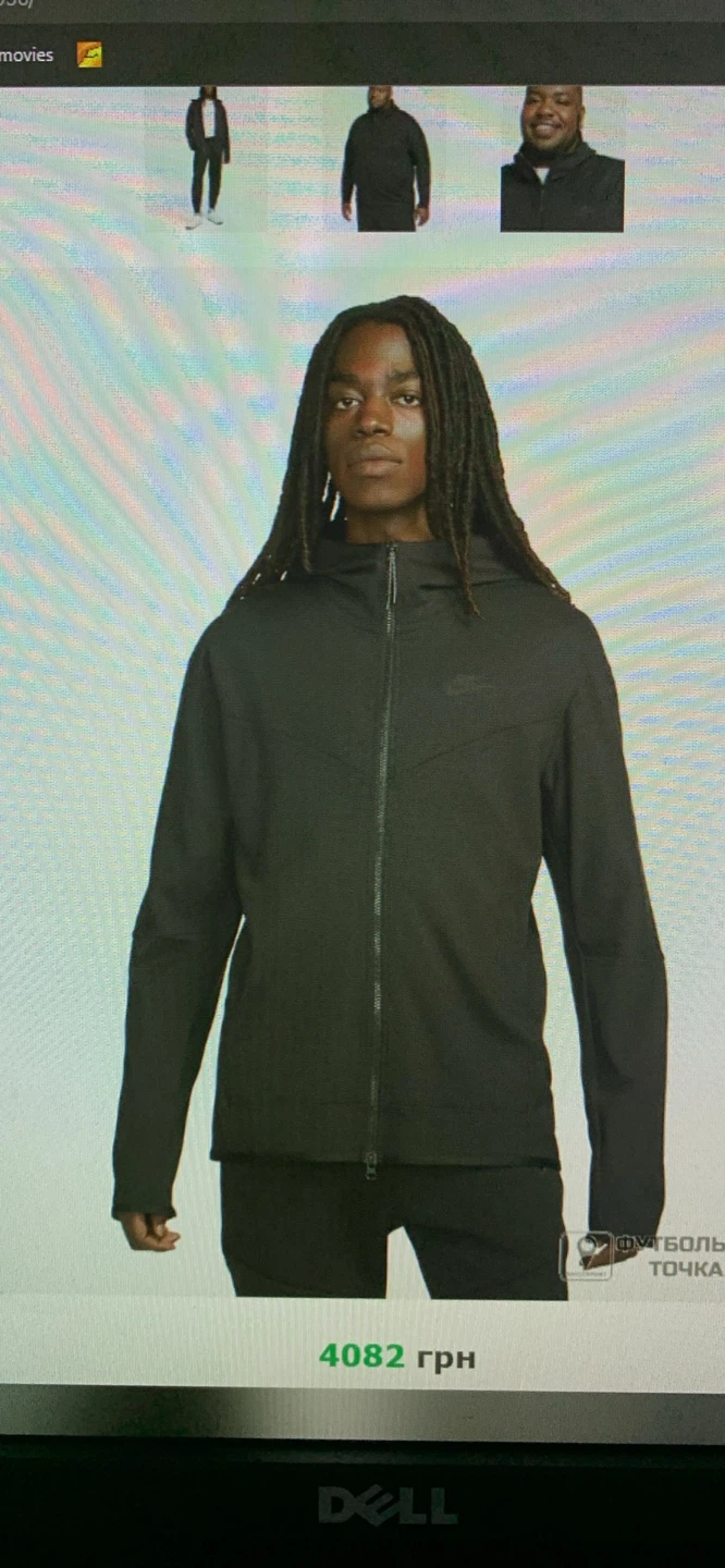 Nike light Fleece Full-Zip Hoodie - Black - Size XS - photo 4