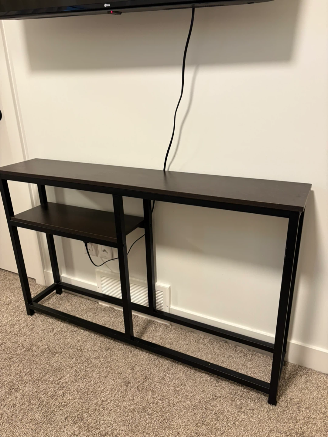 Industrial Style Slim Console Table
