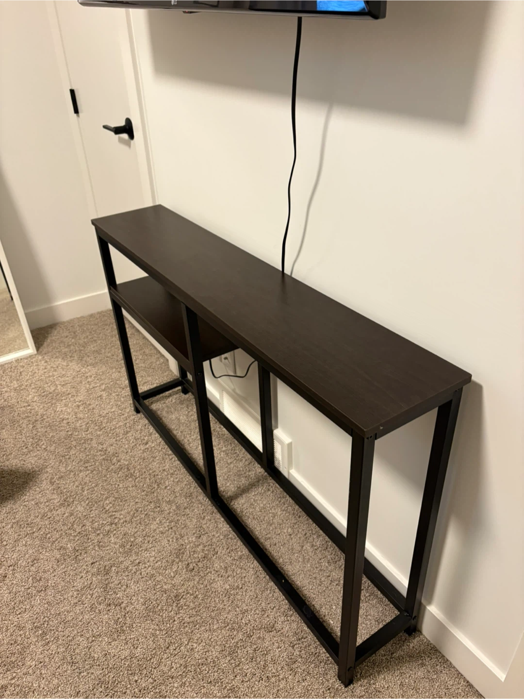 Industrial Style Slim Console Table - photo 2