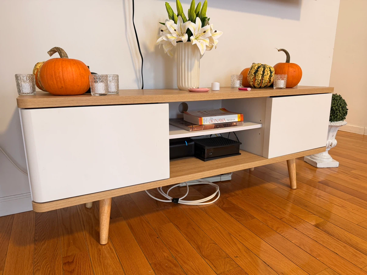 Mid-Century Modern TV Media Console Stand