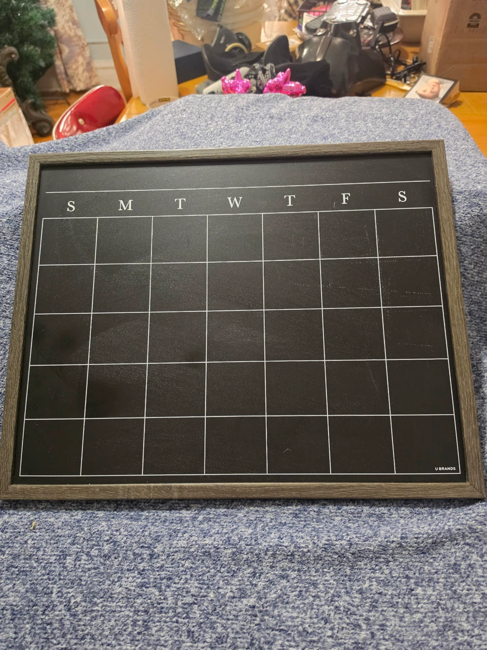 U Brands Black Monthly Wall Calendar