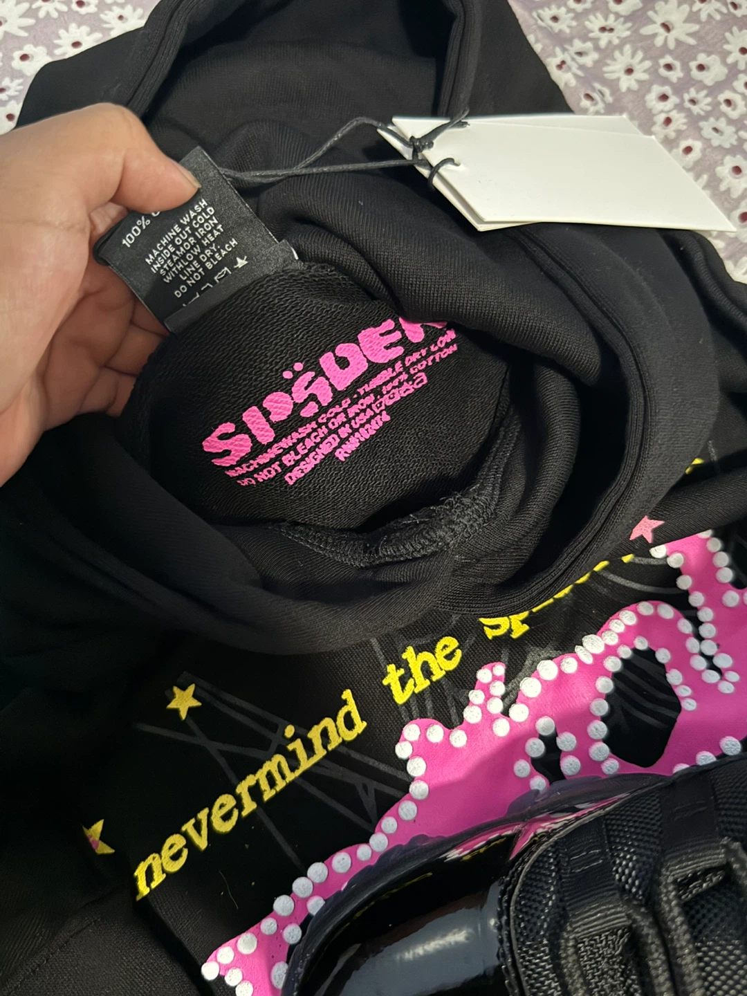 Sp5der Hoodie Black - photo 2