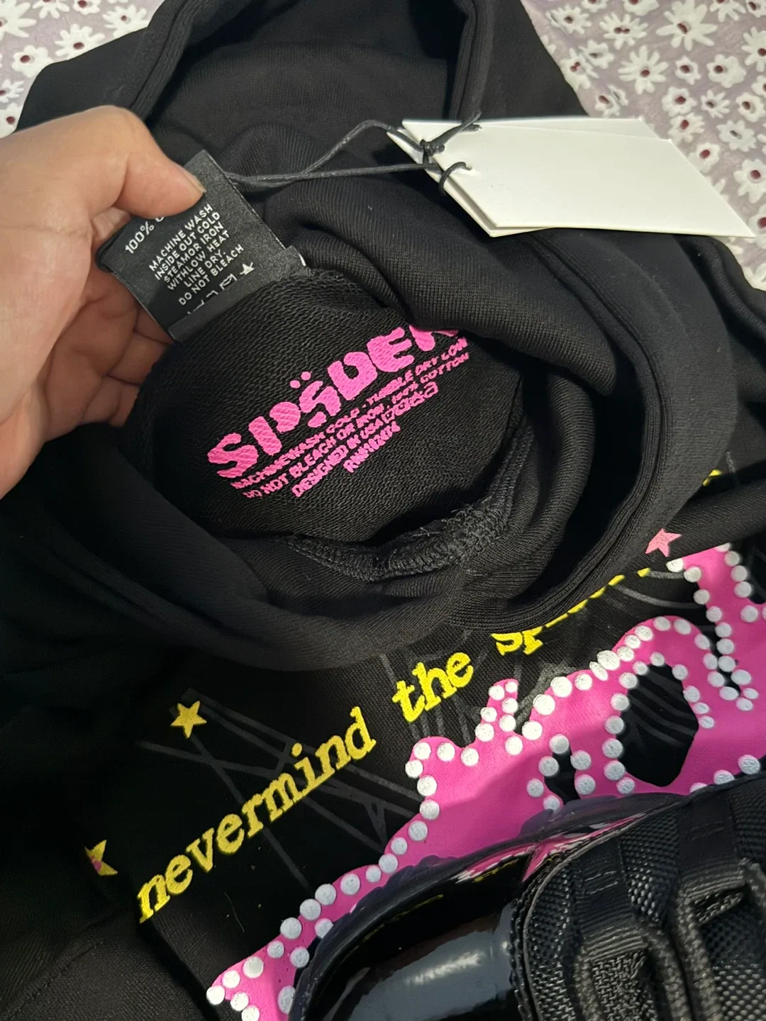 Sp5der Hoodie Black - photo 2