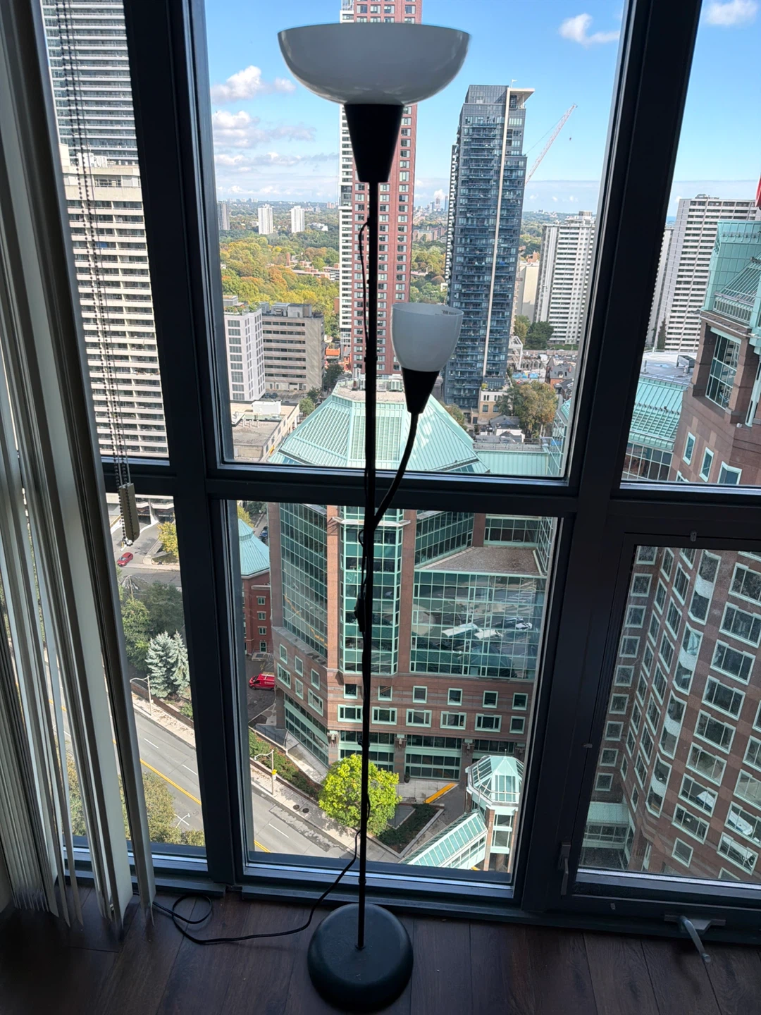 Black floor lamp