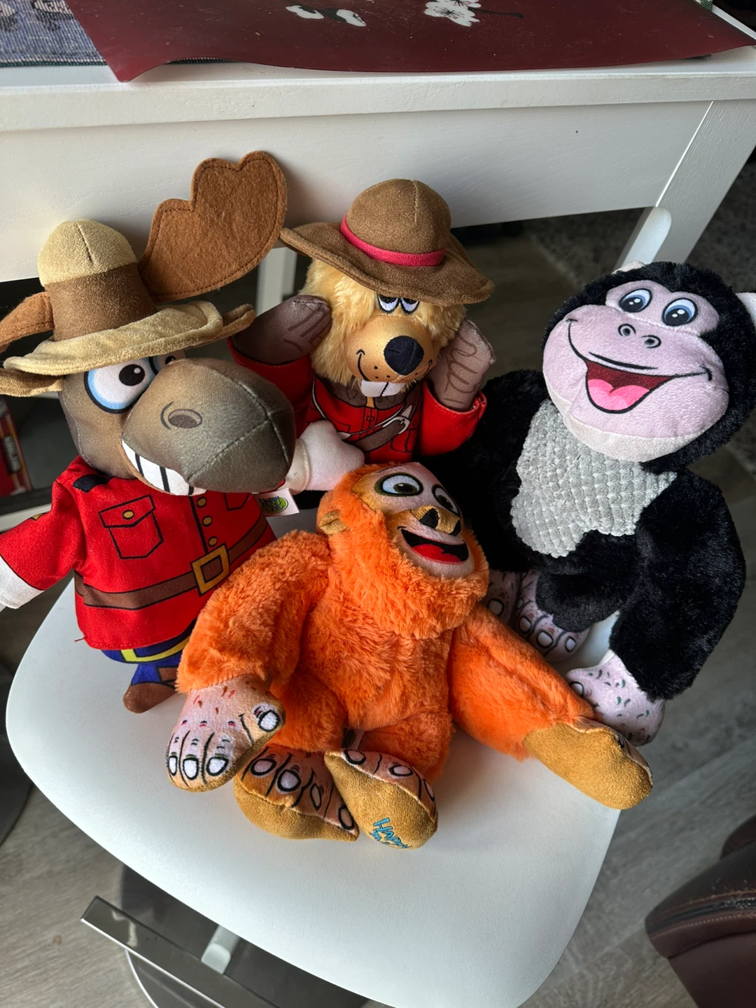 Set of 4 Plush Toys - Squeak When Squeezed - photo 2