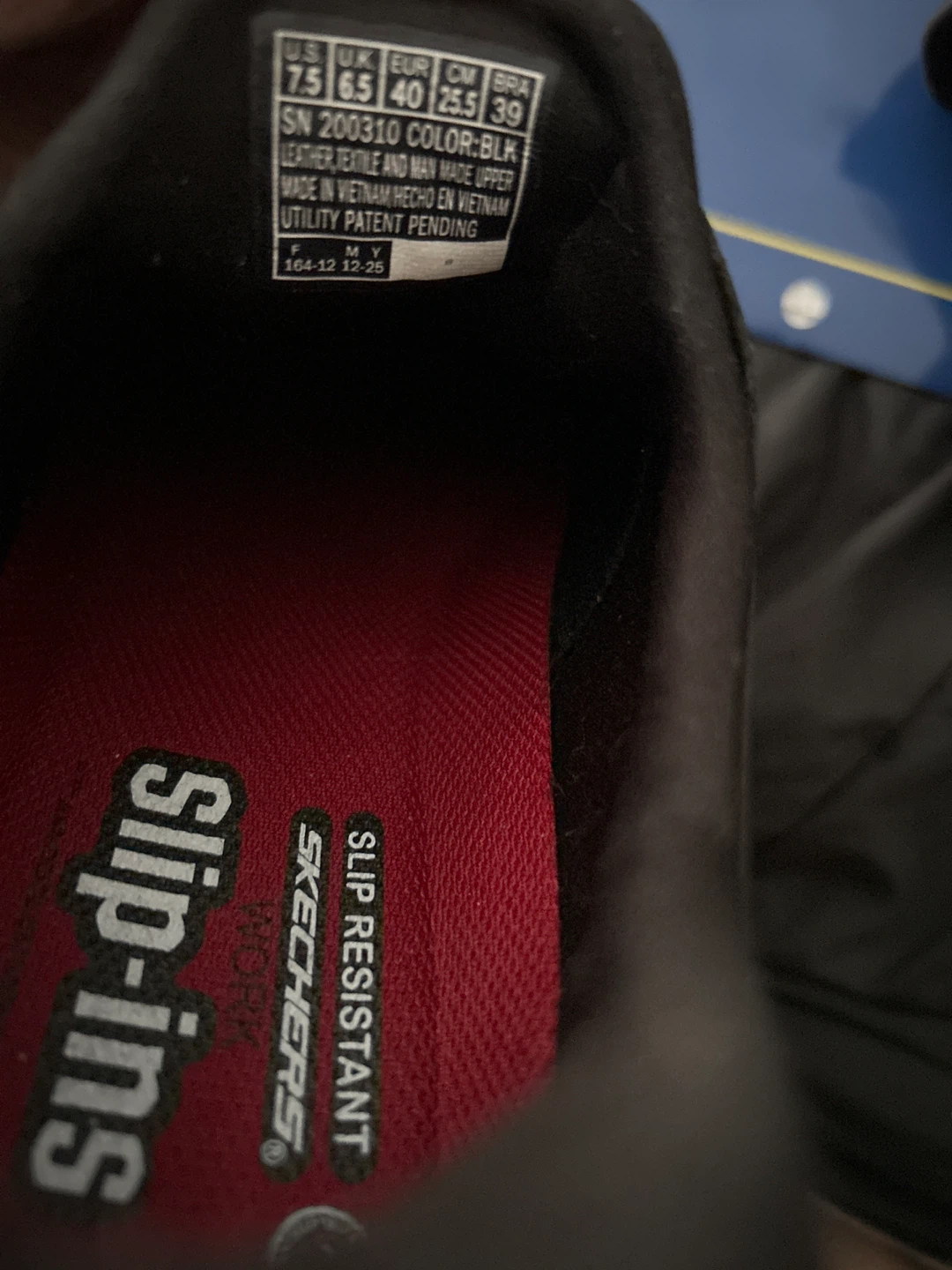 Skechers Work Slip-ins Black Shoes (7.5) - photo 4