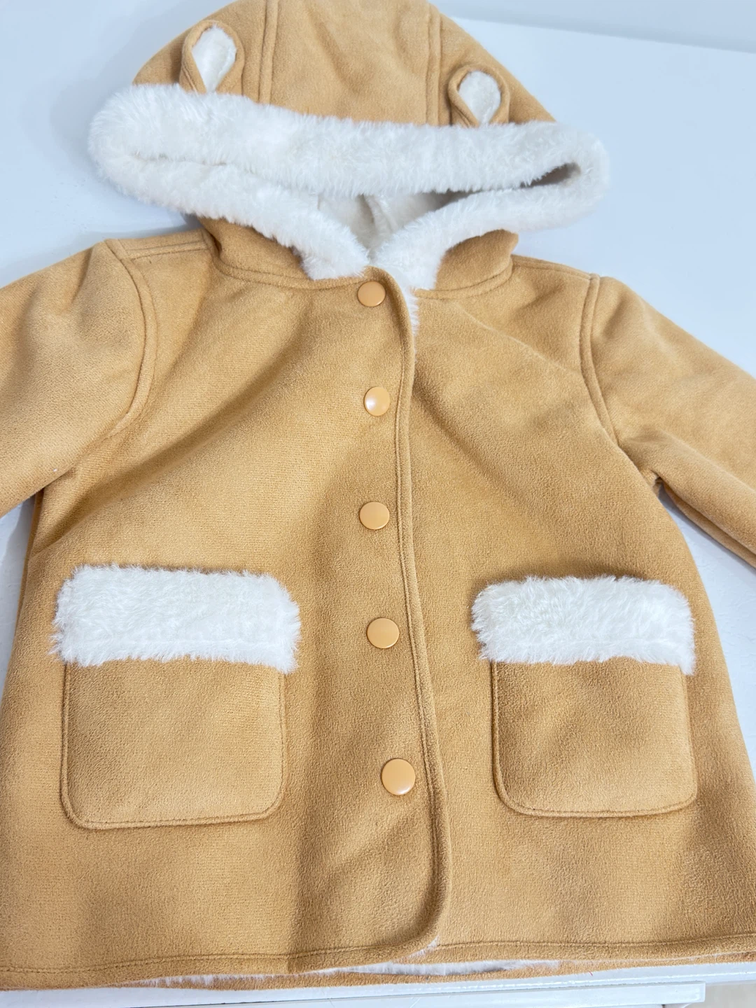 Joe Fresh Tan Faux Suede Coat 12-18m