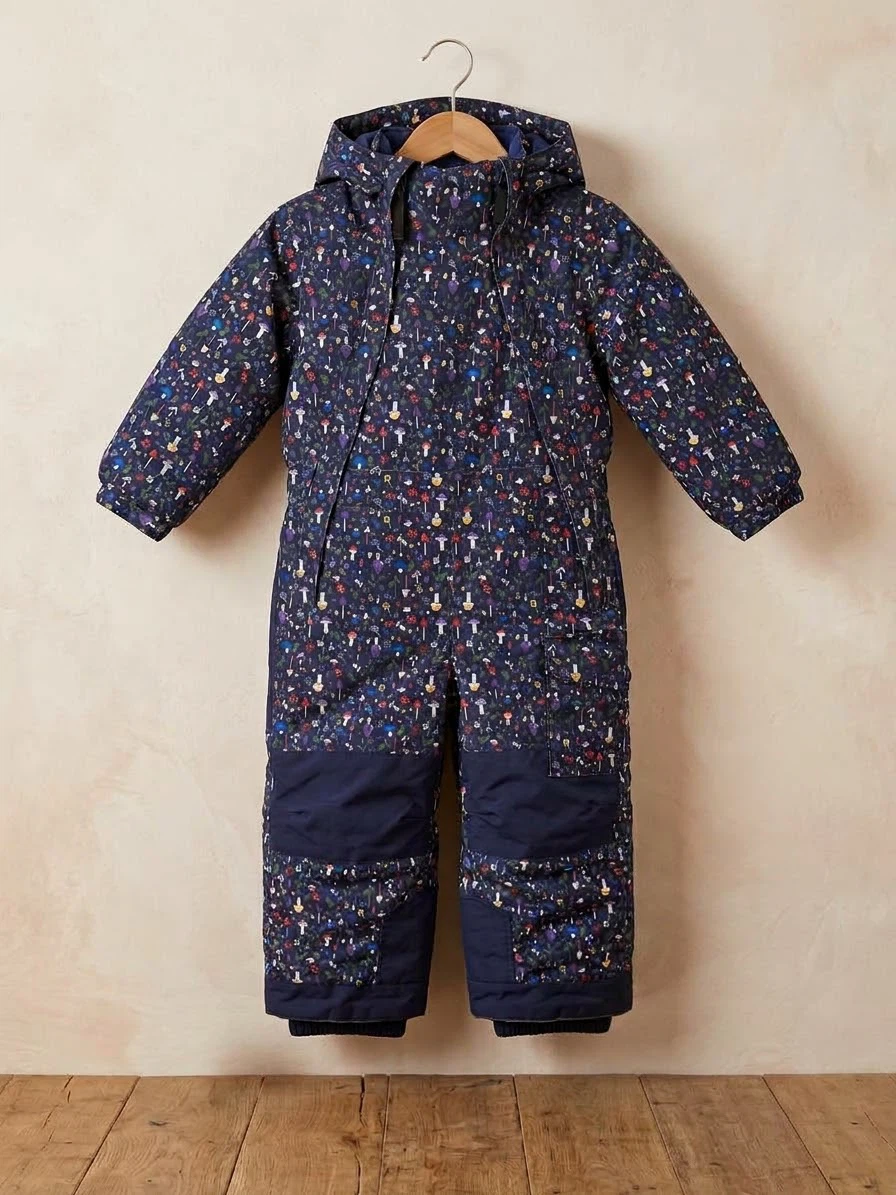 MEC Toaster Winter Snowsuit size 3T Mushroom Print