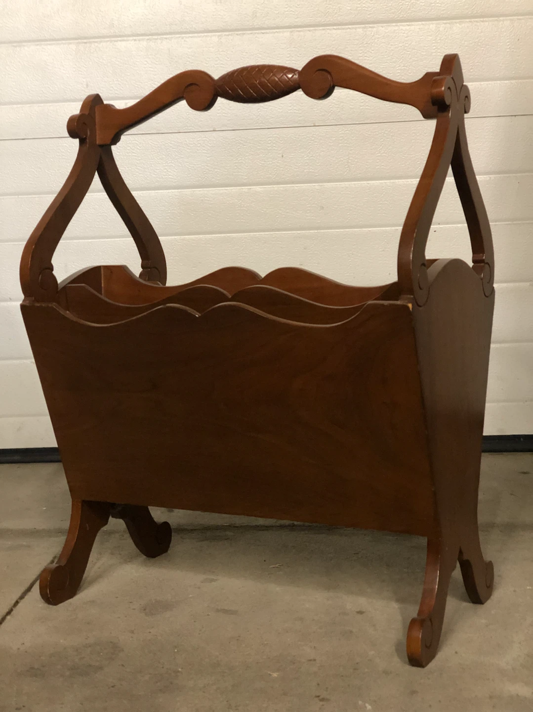 Vintage Wooden Knitting / Magazine Rack