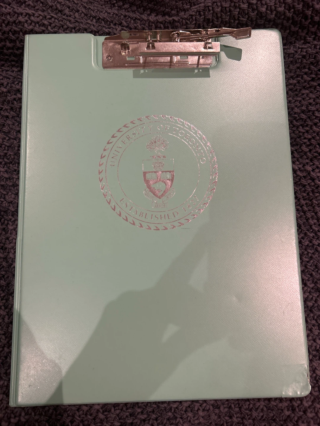 Free Mint Green University of Toronto Clipboard Folder