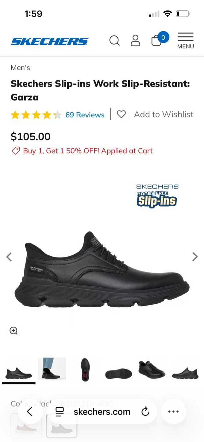 Skechers Work Slip-ins Black Shoes (7.5) - photo 5