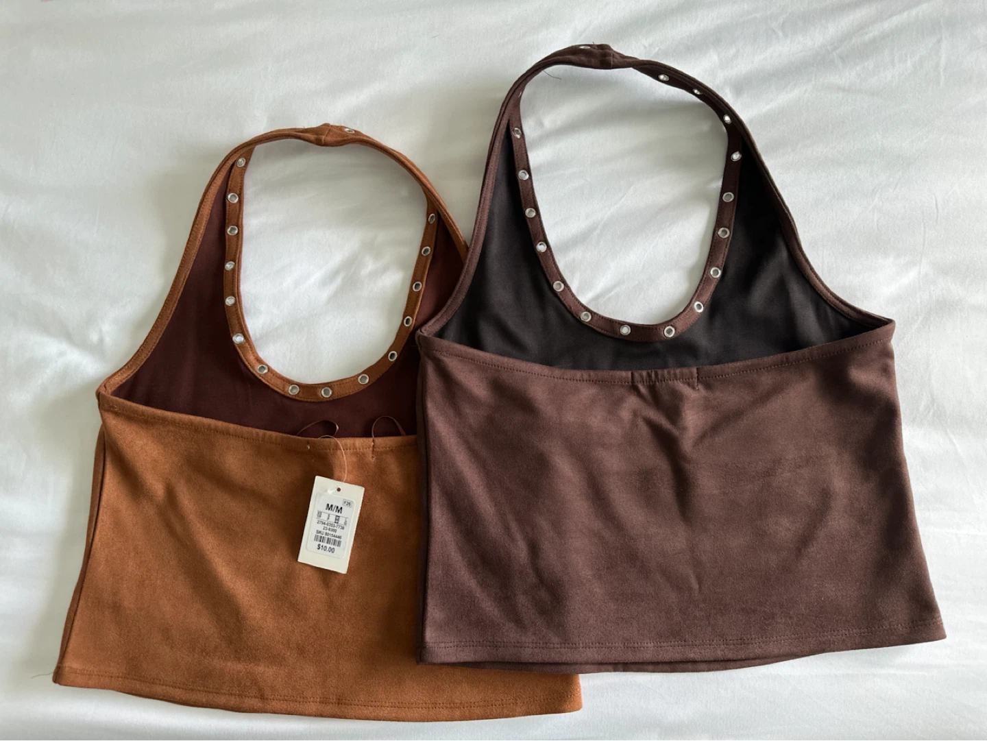 2 Urban Heritage Suede-Look Halter Tops - photo 2