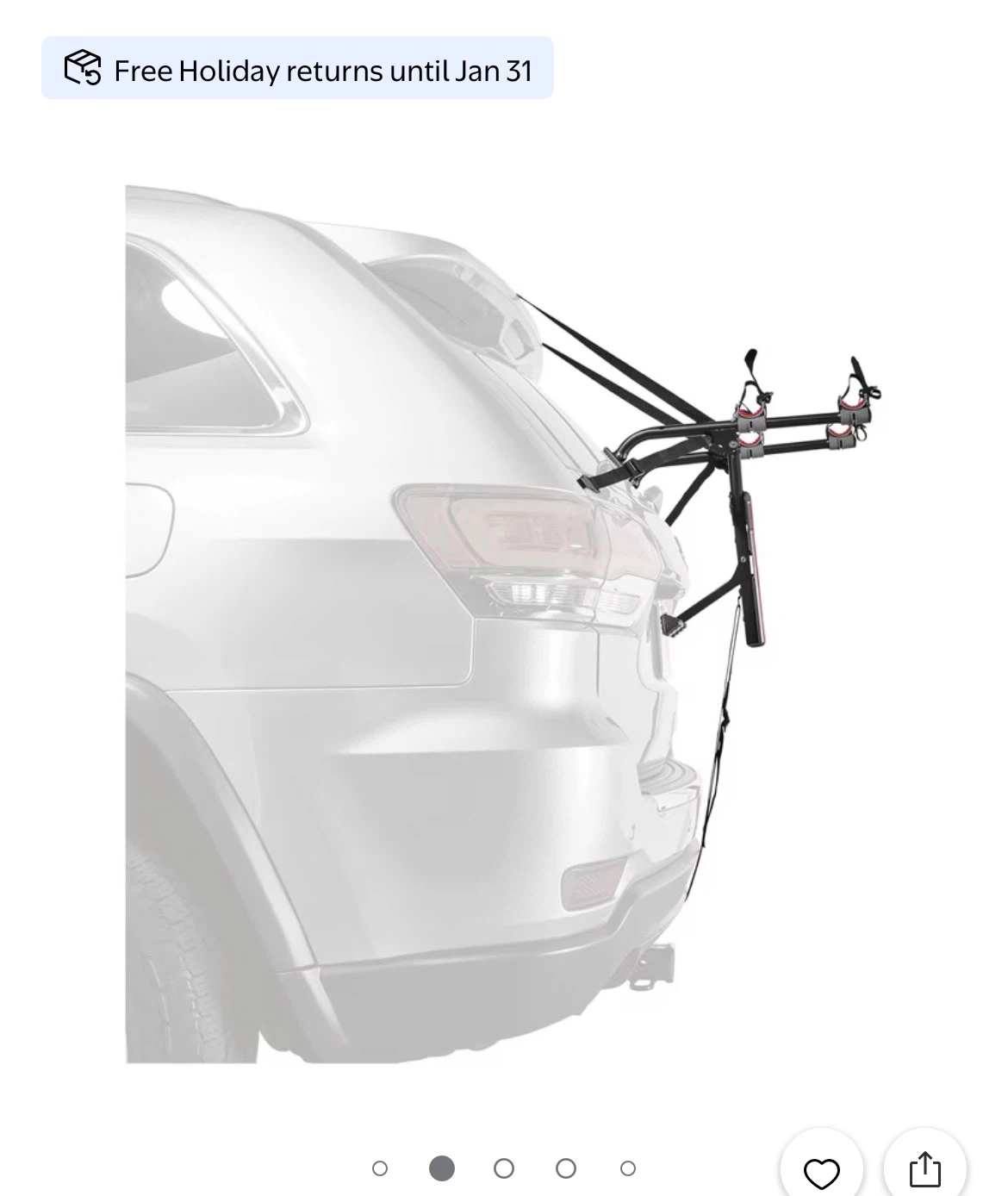 2-Bike Car Trunk Rack ALLEN MT2 Ultra Folding - photo 5