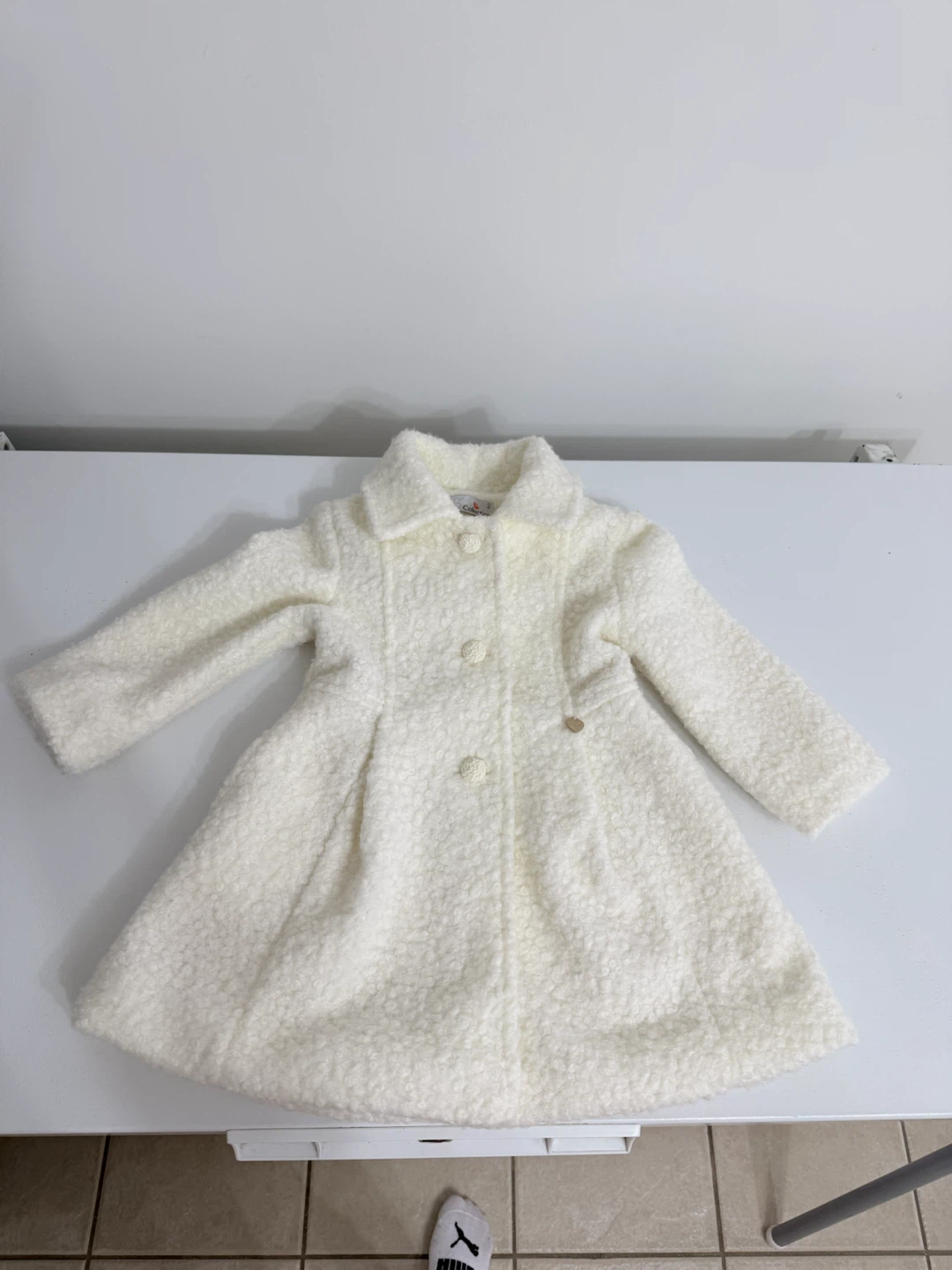 Girls'Bouclé Dress Coat /Winter Jacket M&B Collection - photo 3