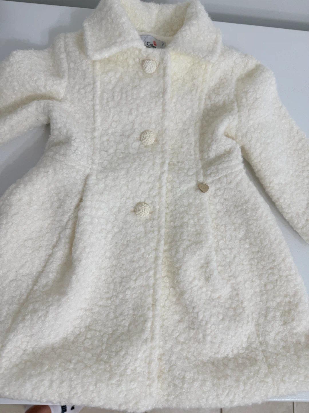 Girls'Bouclé Dress Coat /Winter Jacket M&B Collection - photo 5