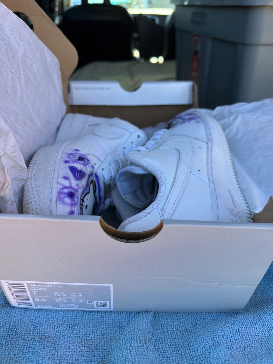 Nike Air Force 1 '07 Custom Sneakers - photo 3