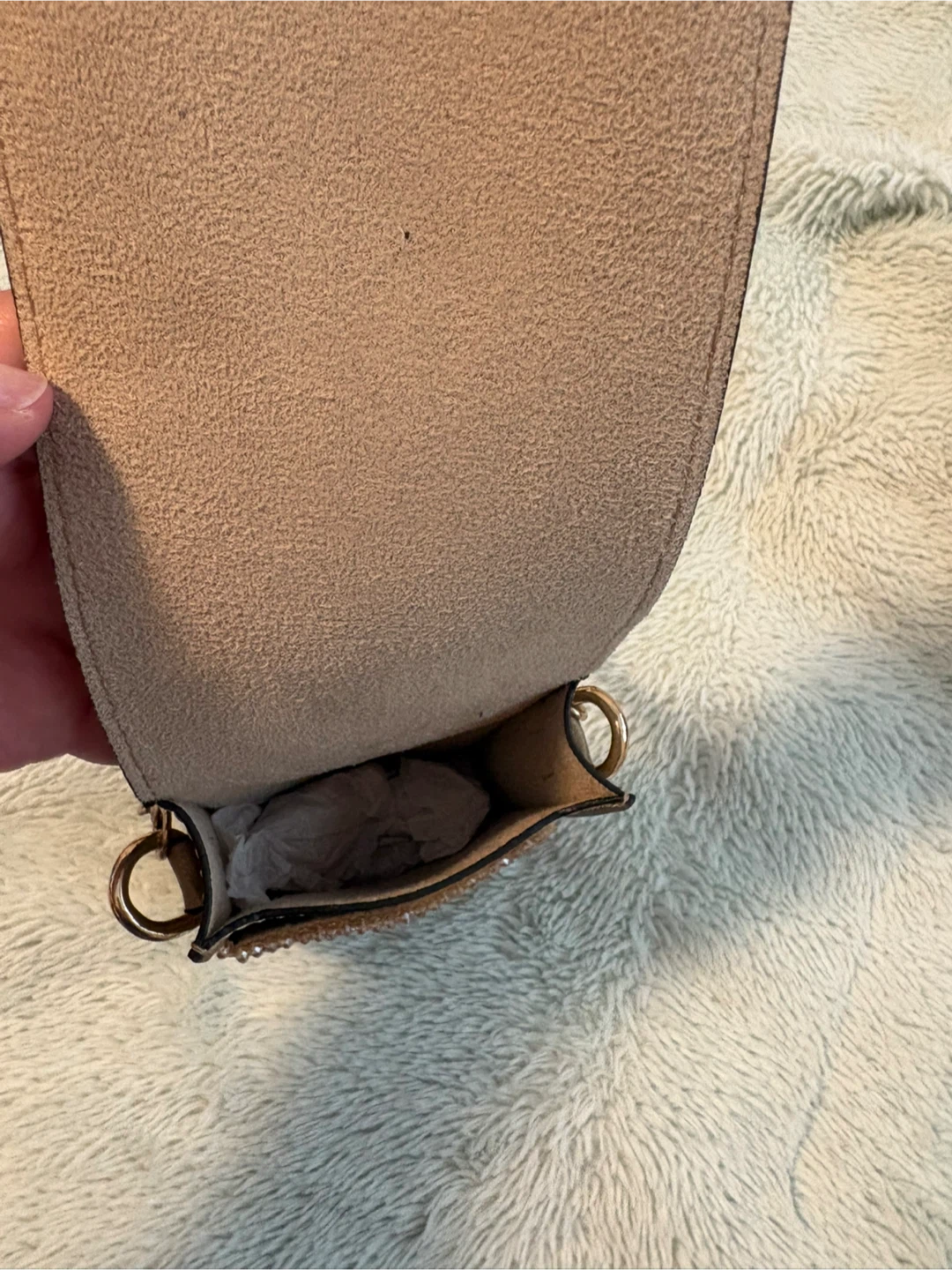 Gold Beaded Crossbody Phone Bag - photo 3