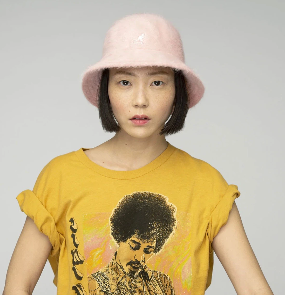 Kangol Furgora Casual Angora Blend  Pink Bucket Hat Like New