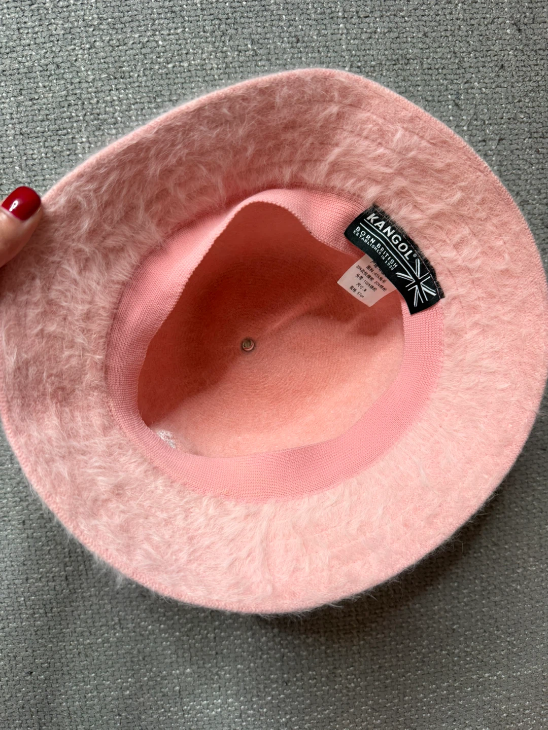 Kangol Furgora Casual Angora Blend  Pink Bucket Hat Like New - photo 4