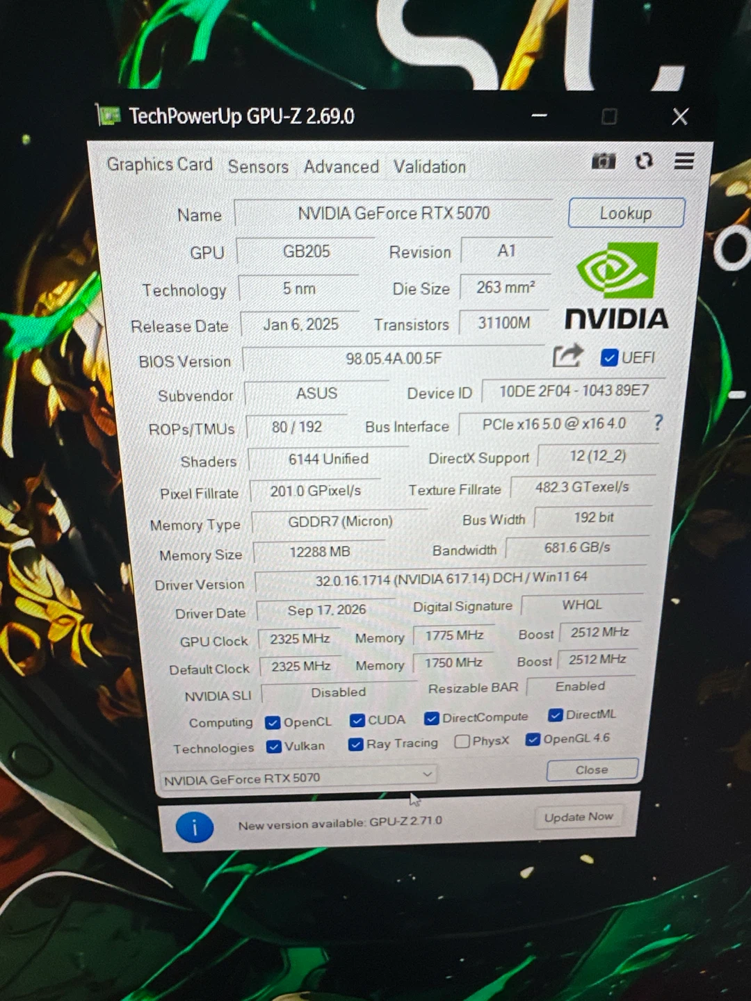 ASUS PRIME GeForce RTX 5070 12GB Graphics Card - photo 5