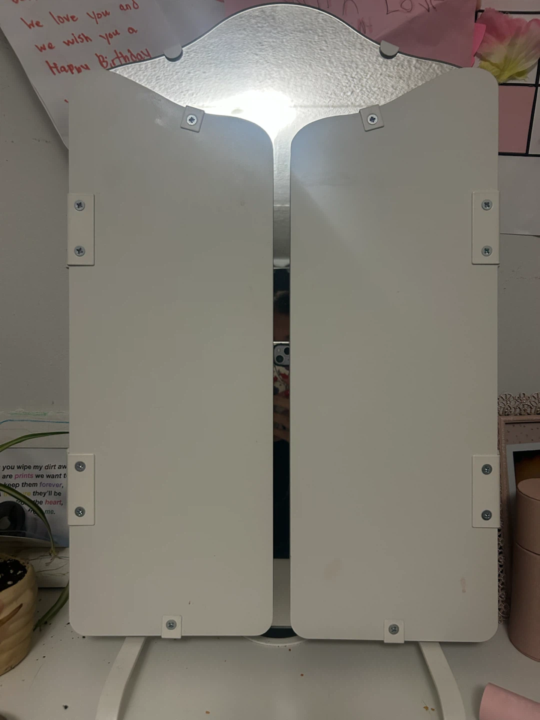 white Ikea mirror - photo 2