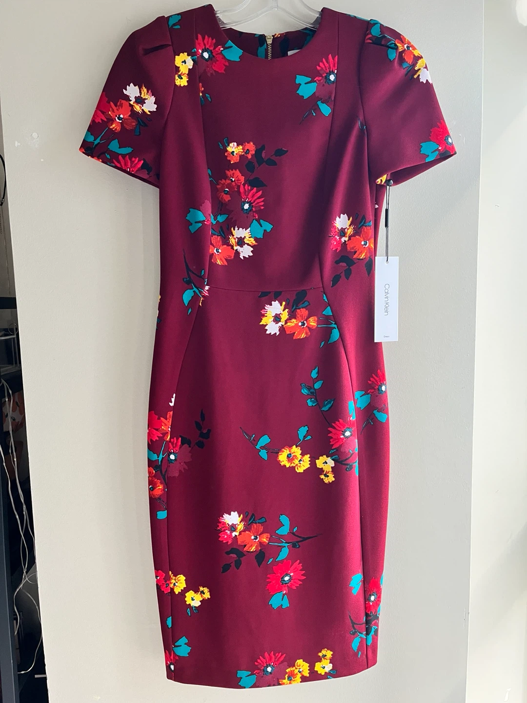 Calvin Klein Floral Print Fitted Dress Size US2 - BNWT - photo 3