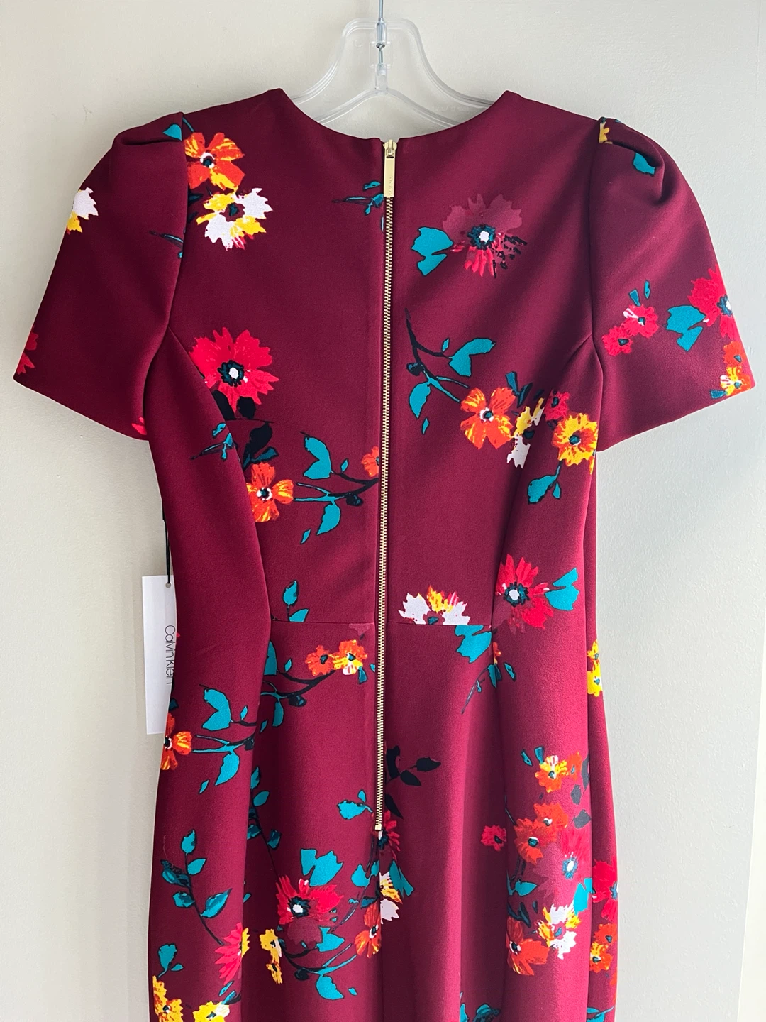 Calvin Klein Floral Print Fitted Dress Size US2 - BNWT - photo 4