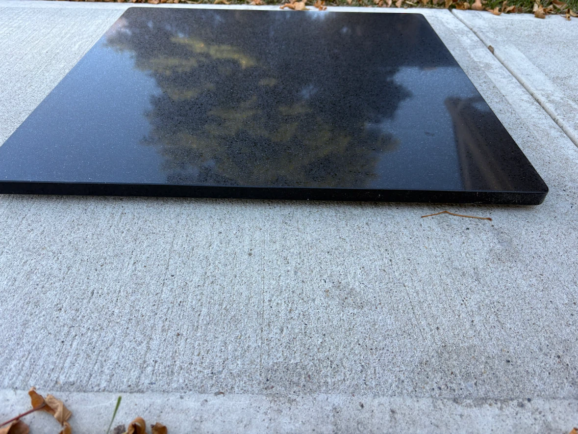 Black Marble Square 25” x 25” x 1” - photo 3