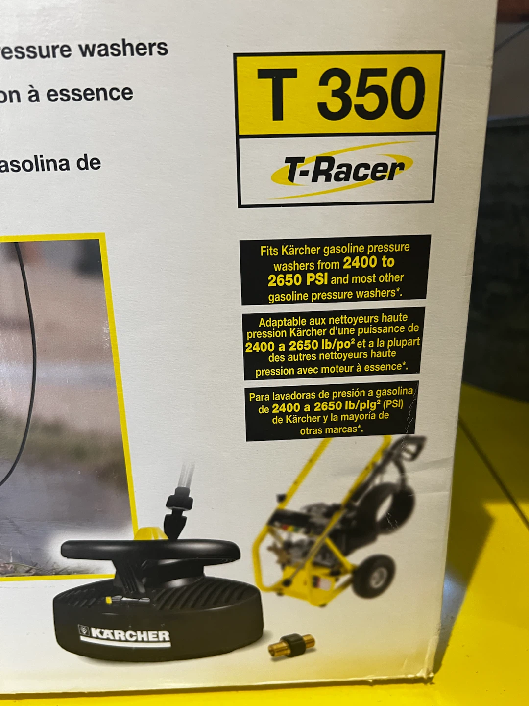 NEW Kärcher T 350 T-Racer Pressure Washer Cleaner ATTACHMENT - photo 2