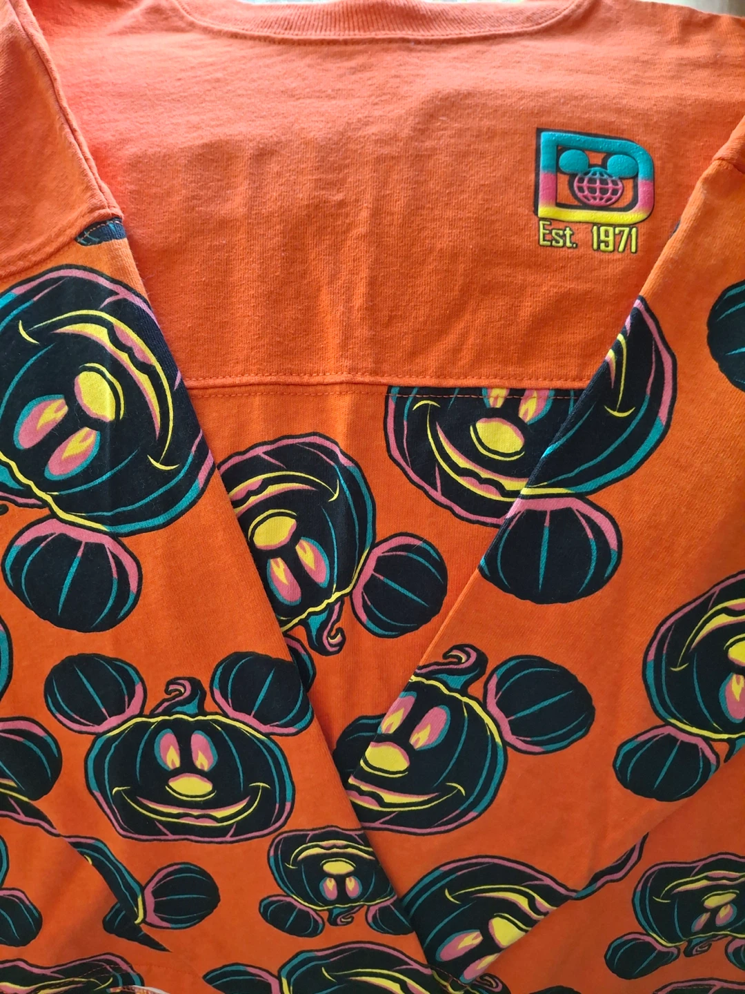 Youth Disney Halloween sweatshirt with Mickey pumpkins - photo 3