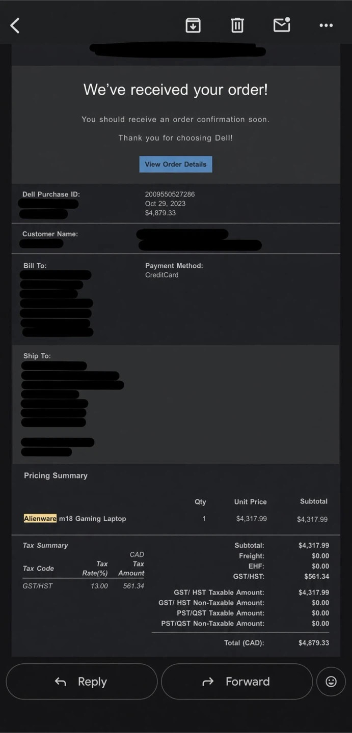 Alienware m18 R1 | RTX 4080 | 32GB RAM - photo 2