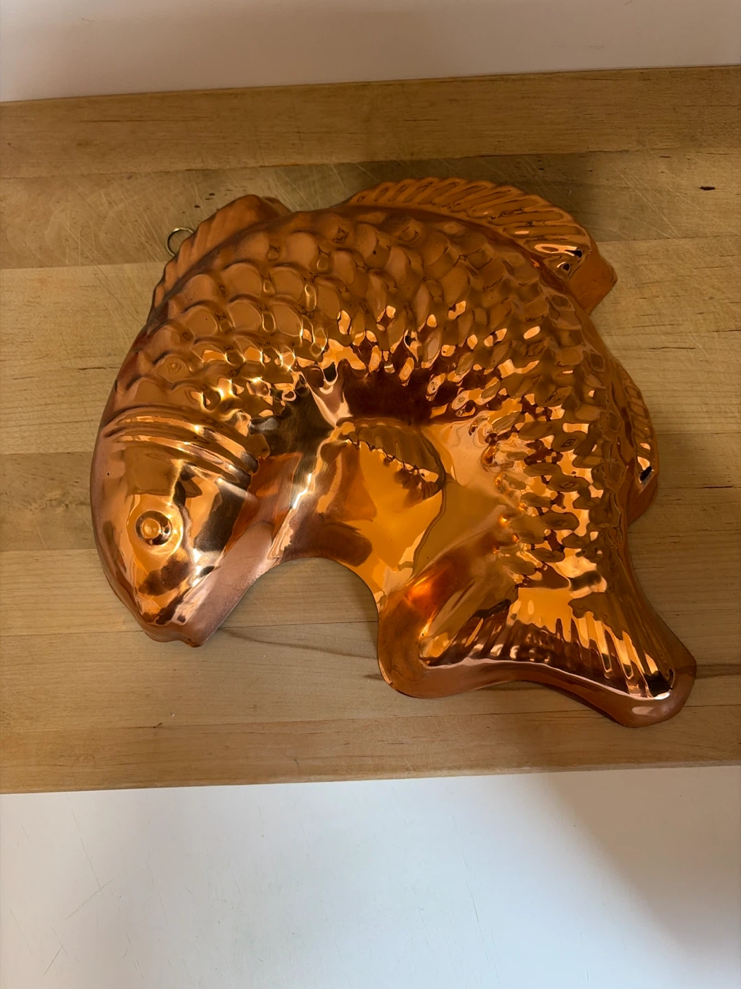 Vintage copper fish mold - photo 2