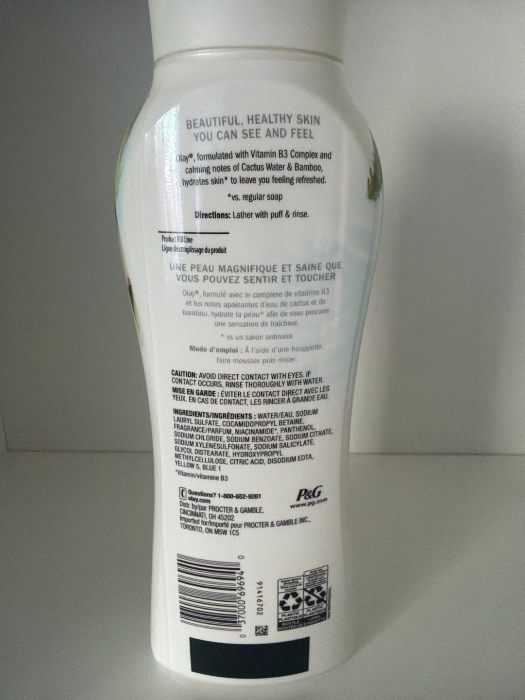 Olay Fresh Outlast Body Wash Cactus Water & Bamboo - photo 2