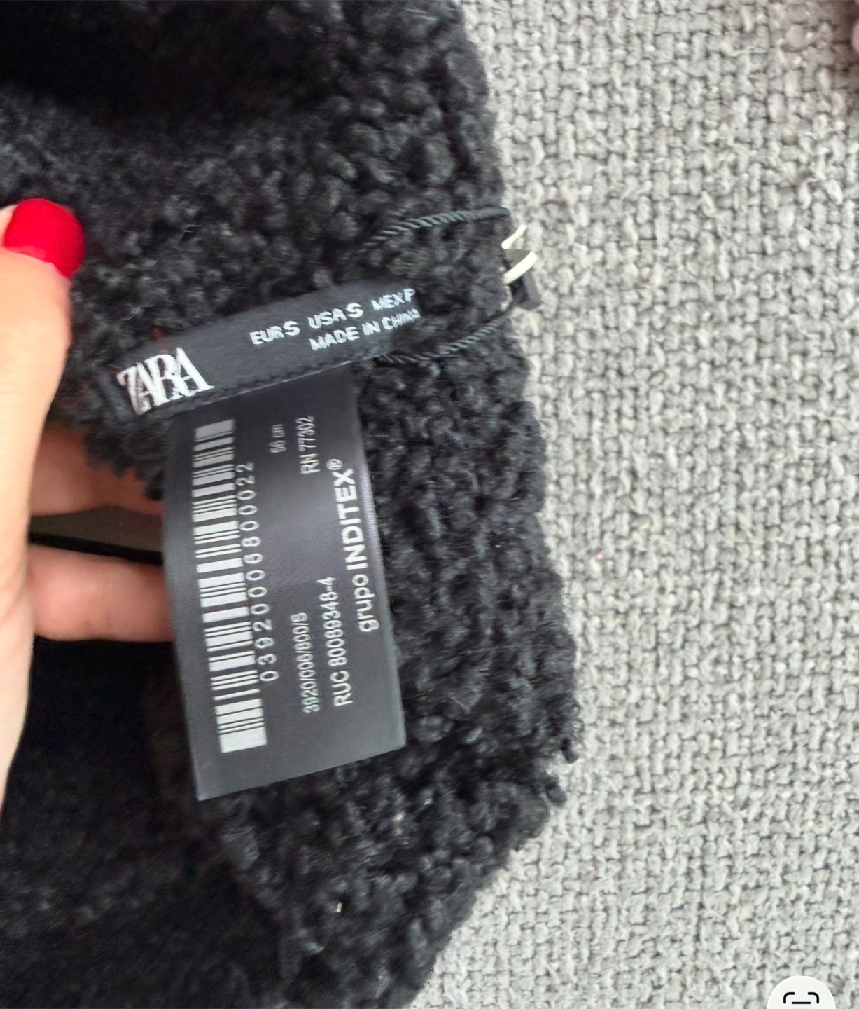 Zara Black Faux Shearling Aviator Trapper Ear Flap Winter Hat S - photo 4
